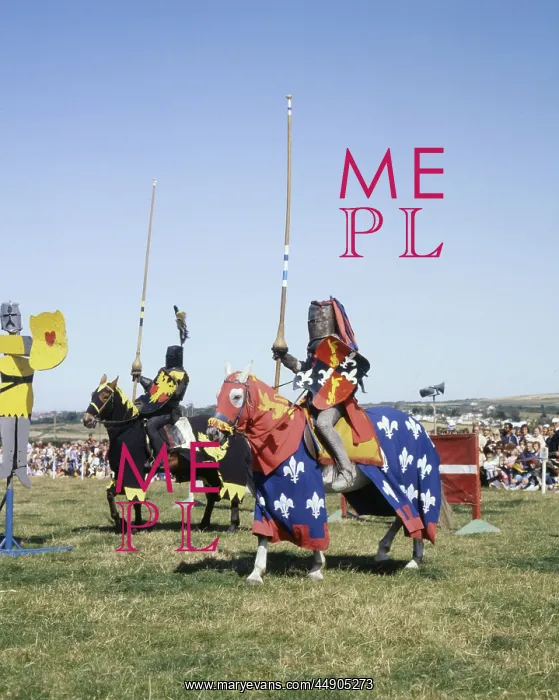: Jousting tournament, St Erth, Cornwall : Jousting tournament, St Erth, Cornwall