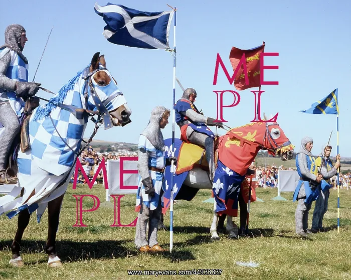 : Jousting tournament, St Erth, Cornwall : Jousting tournament, St Erth, Cornwall
