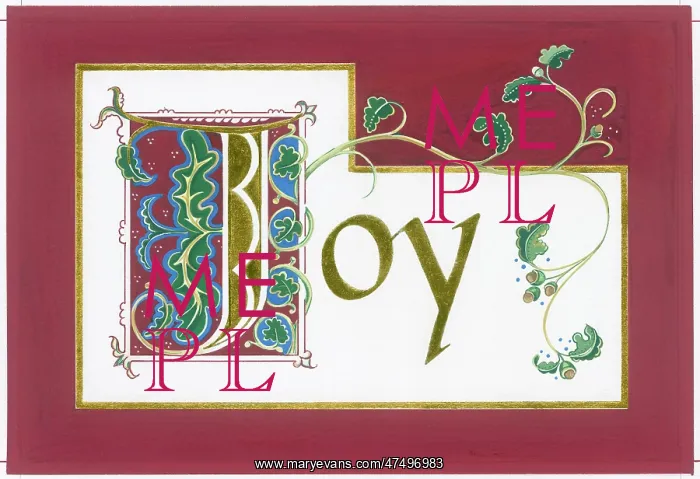 : Joy ? design of calligraphic lettering : Joy ? design of calligraphic lettering