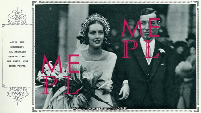 : Joyce Phipps marries Reginald Grenfell : Joyce Phipps marries Reginald Grenfell