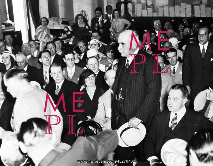 : J.P. Morgan Jr. arriving to testify to the Senate : J.P. Morgan Jr. arriving to testify to the Senate
