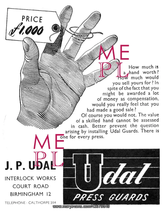 : J.P.Udal Machine Tool Press Guards : J.P.Udal Machine Tool Press Guards