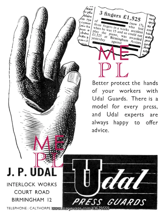 : J.P.Udal Machine Tool Press Guards : J.P.Udal Machine Tool Press Guards
