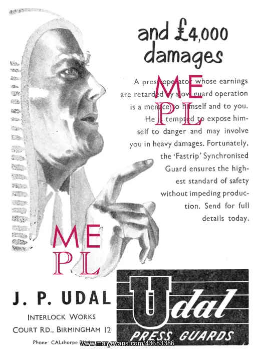 : J.P.Udal Machine Tool Press Guards : J.P.Udal Machine Tool Press Guards