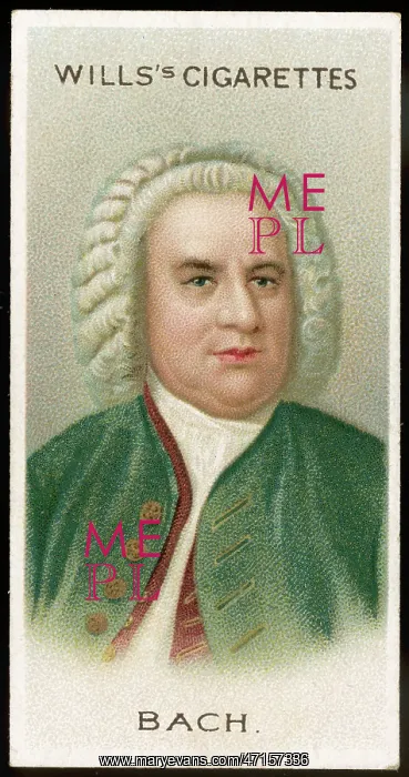  : Js BACH. JOHANN SEBASTIAN BACH (1685 - 1750), German organist and composer