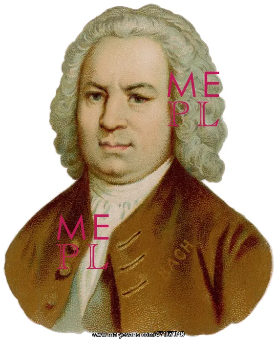  : Js Bach. JOHANN SEBASTIAN BACH (1685 - 1750), German organist and composer