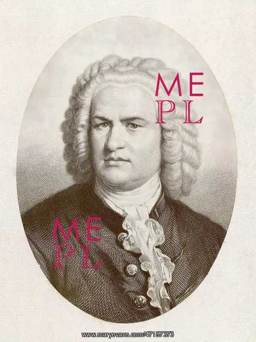  : Js Bach. JOHANN SEBASTIAN BACH (1685 - 1750), German organist and composer