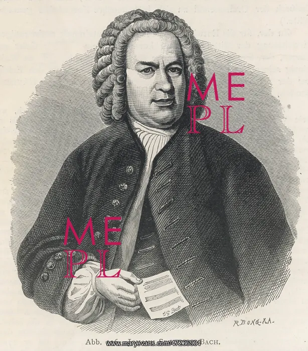  : Js BACH. JOHANN SEBASTIAN BACH (1685 - 1750), German organist