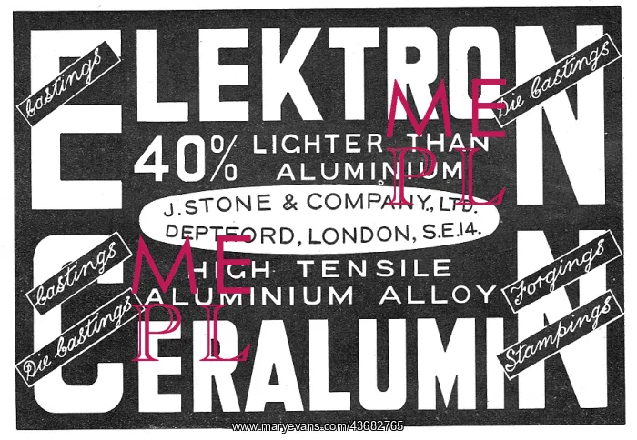 : J.Stone & Co - Elektron Forgings, Stampings : J.Stone & Co - Elektron Forgings, Stampings
