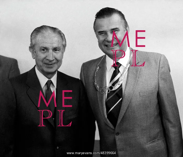 : Juan Antonio Samaranch and Lev Yashin, 1985 : Juan Antonio Samaranch and Lev Yashin, 1985