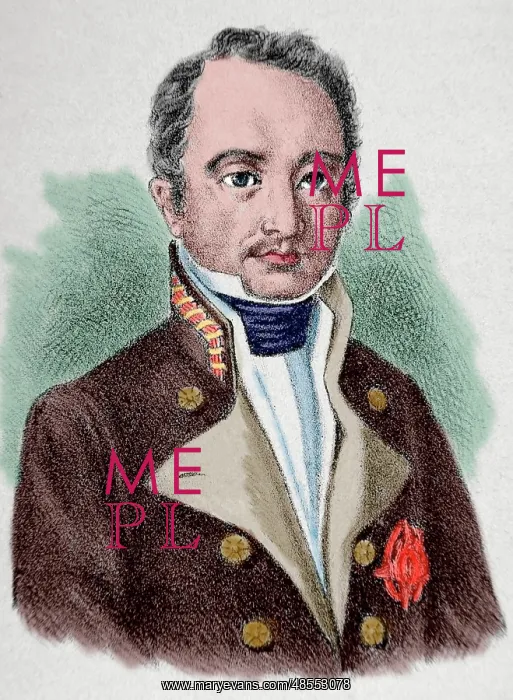 : Juan Claros. 18th century. Engraving. Colored : Juan Claros. 18th century. Engraving. Colored