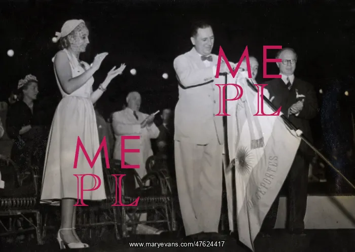 : Juan and Eva Peron at Pan American Games : Juan and Eva Peron at Pan American Games