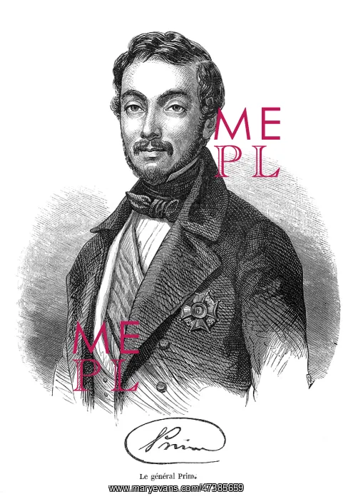 : JUAN PRIM Y PRATS, marques de los Castillejos Spanish soldier and statesman : JUAN PRIM Y PRATS, marques de los Castillejos Spanish soldier and statesman