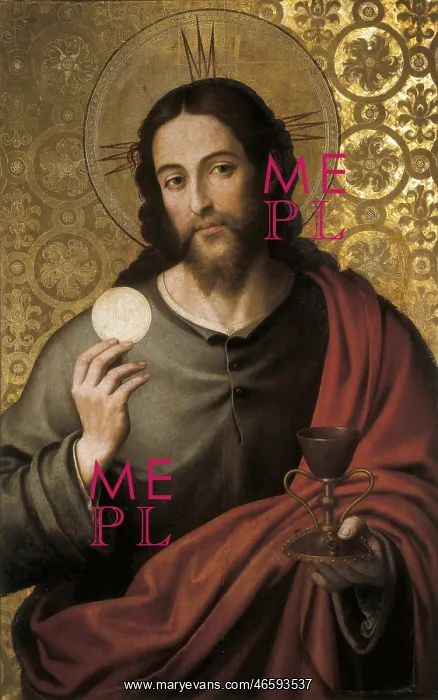: JUANES, Juan de (1523-1579). Eucharistic Saviour : JUANES, Juan de (1523-1579). Eucharistic Saviour