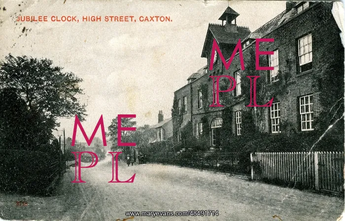 : Jubilee Clock - The High Street, Caxton, Cambridgeshire : Jubilee Clock - The High Street, Caxton, Cambridgeshire