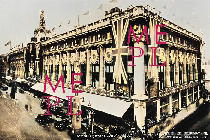 : Jubilee decorations, Selfridges, Oxford Street, London W1 : Jubilee decorations, Selfridges, Oxford Street, London W1