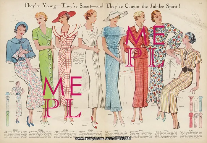 : JUBILEE FROCKS 1935 : JUBILEE FROCKS 1935