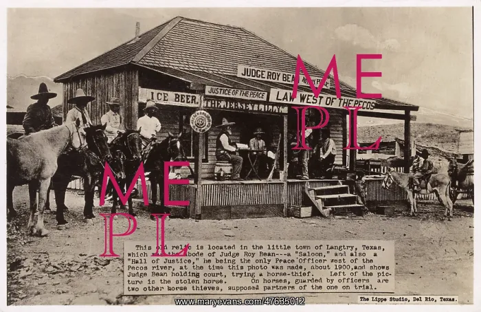 : Judge Roy Bean, Langtry, Texas, USA : Judge Roy Bean, Langtry, Texas, USA