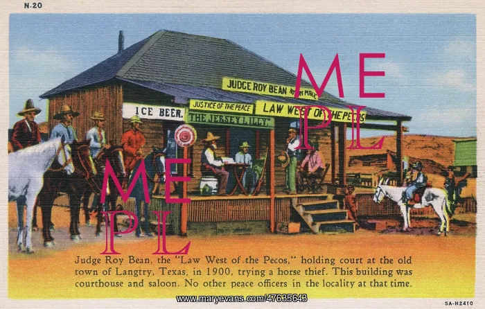 : Judge Roy Bean, Langtry, Texas, USA : Judge Roy Bean, Langtry, Texas, USA
