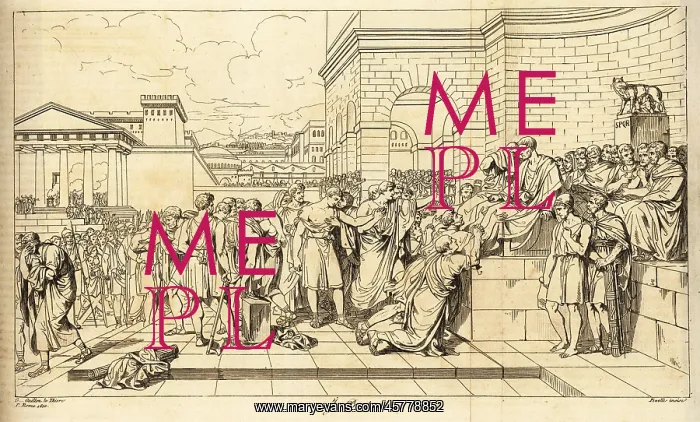: The judgement of Brutus on his sons : The judgement of Brutus on his sons
