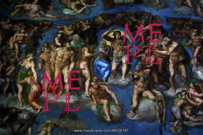  : The Last Judgement by Michelangelo. 16th century. Vatican Ci