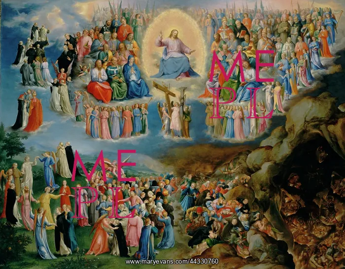 : The Last Judgement. Painting by : The Last Judgement. Painting by