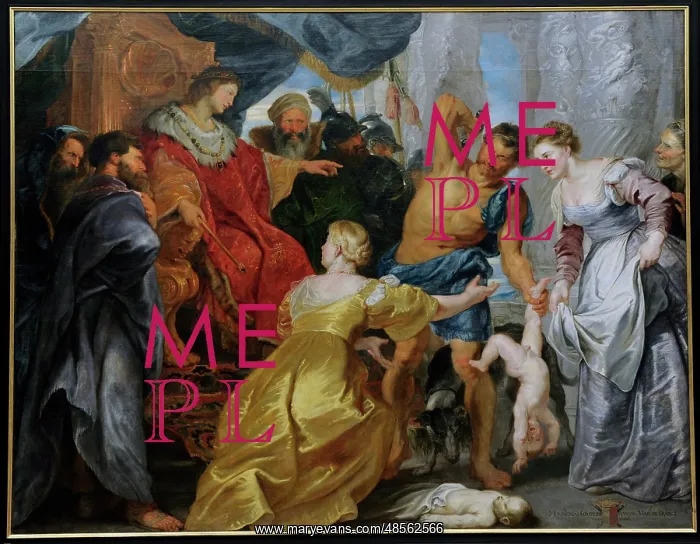 : The Judgement of Solomon, c.1617, by Peter Paul Rubens : The Judgement of Solomon, c.1617, by Peter Paul Rubens