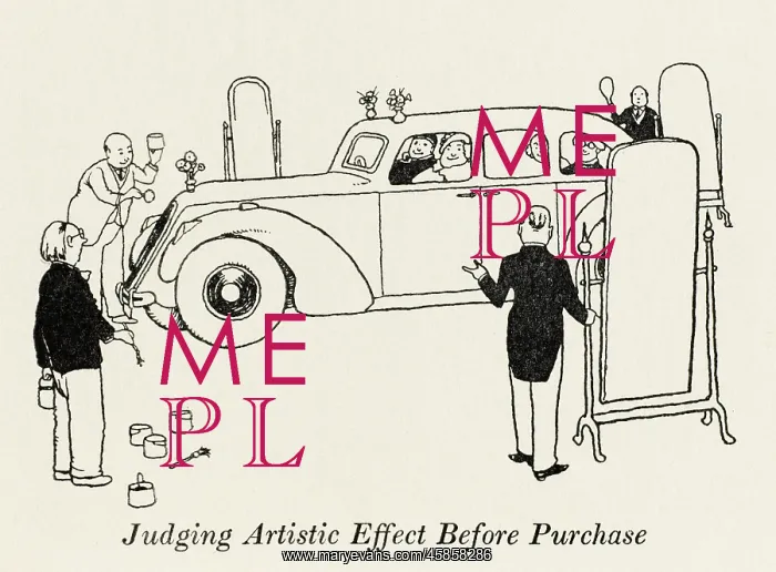 : Judging artistic effect before purchasing - W Heath Robinson : Judging artistic effect before purchasing - W Heath Robinson
