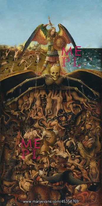 : LAST JUDGMENT, by Jan van Eyck, 1440-41, DETAIL : LAST JUDGMENT, by Jan van Eyck, 1440-41, DETAIL