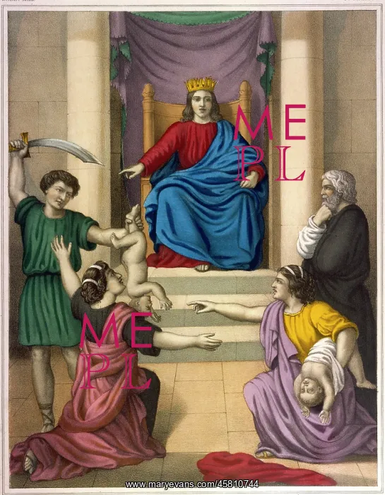 : JUDGMENT OF SOLOMON : JUDGMENT OF SOLOMON