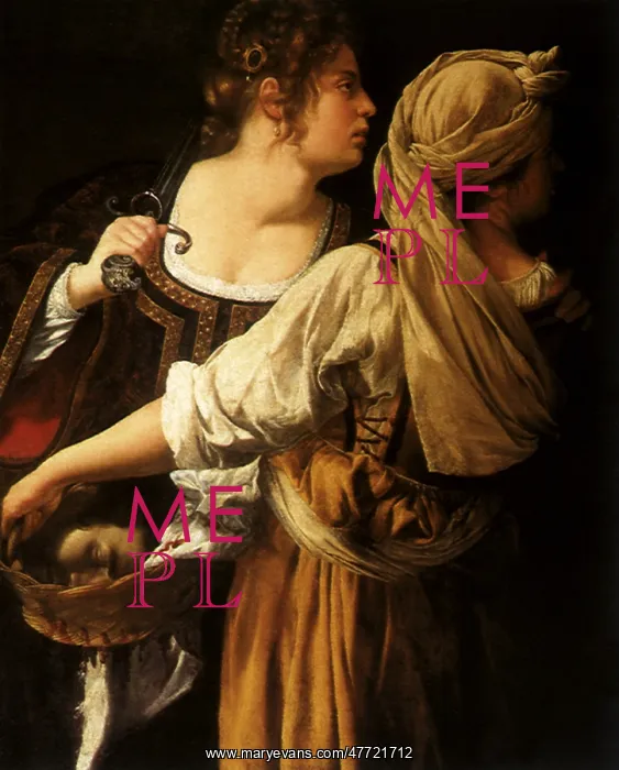  : Judith and Her Maidservant, by Artemisia Gentileschi