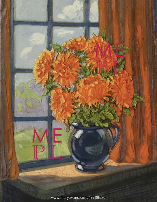  : Jug of Flowers on Ledge