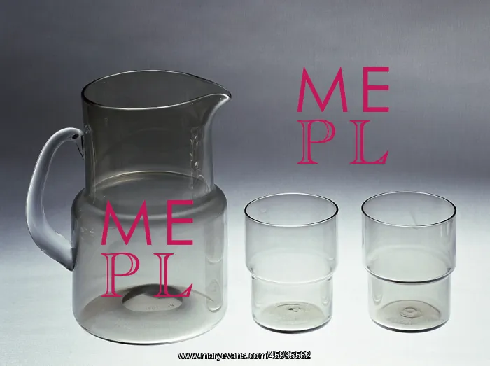 : Jug and tumblers : Jug and tumblers