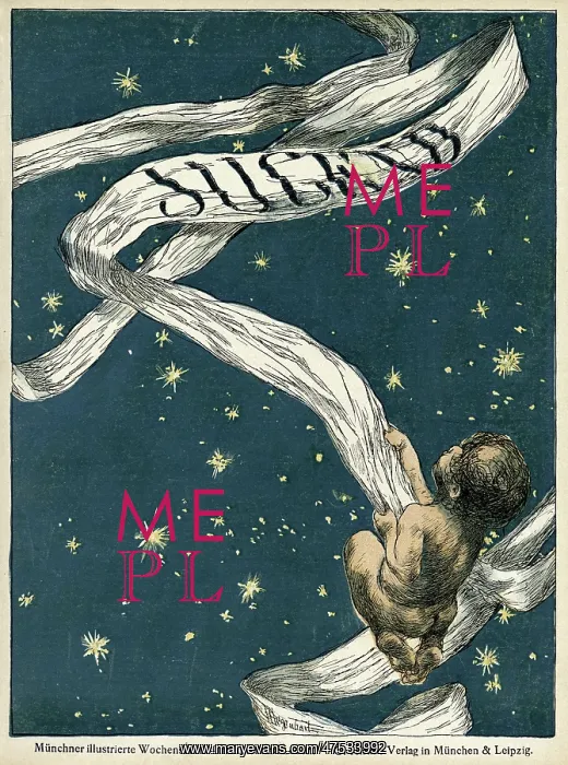 : Jugend front cover, cherub with stars : Jugend front cover, cherub with stars