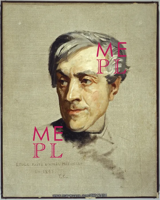 : Jules Michelet, by Thomas Couture : Jules Michelet, by Thomas Couture
