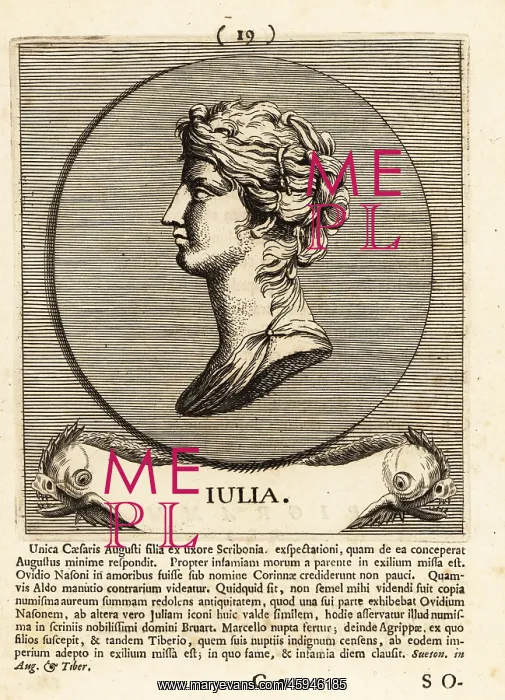 : Julia the Elder, wife of Emperor Tiberius : Julia the Elder, wife of Emperor Tiberius