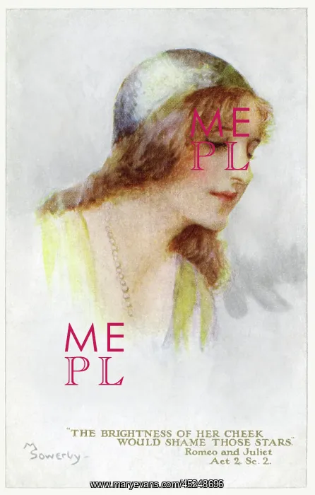  : Juliet. Pub: Humphrey Milford, Postcards for the Little Ones'