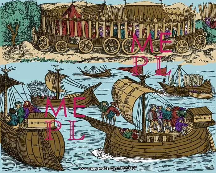 : Julius Caesar Sailing the Thames, 54 BC : Julius Caesar Sailing the Thames, 54 BC