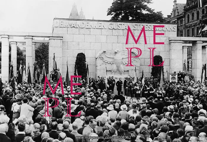 : Julius Curtius at the inauguration of the Gustav-Stresemann- : Julius Curtius at the inauguration of the Gustav-Stresemann-