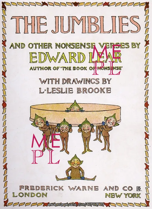 : The Jumblies and Other Nonsense Verses by Edward Lear : The Jumblies and Other Nonsense Verses by Edward Lear