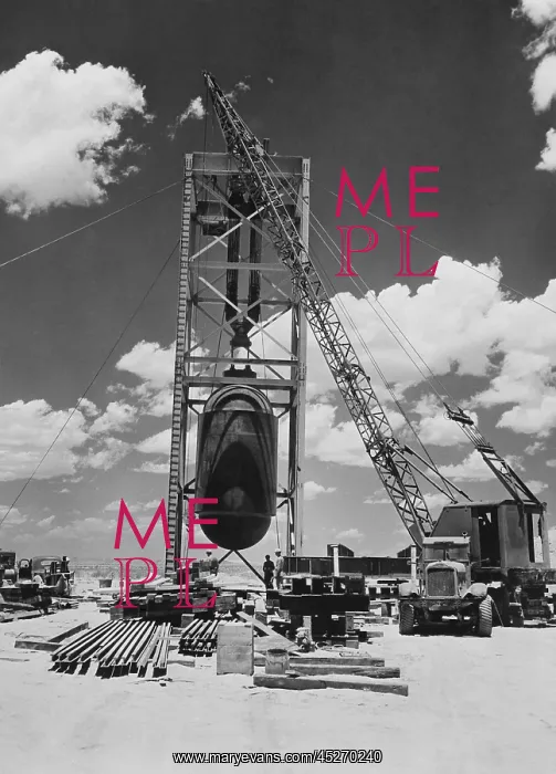 : Jumbo the atomic device being positioned for : Jumbo the atomic device being positioned for