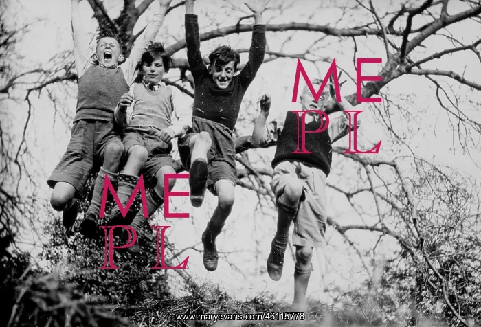 : Four jumping boys : Four jumping boys