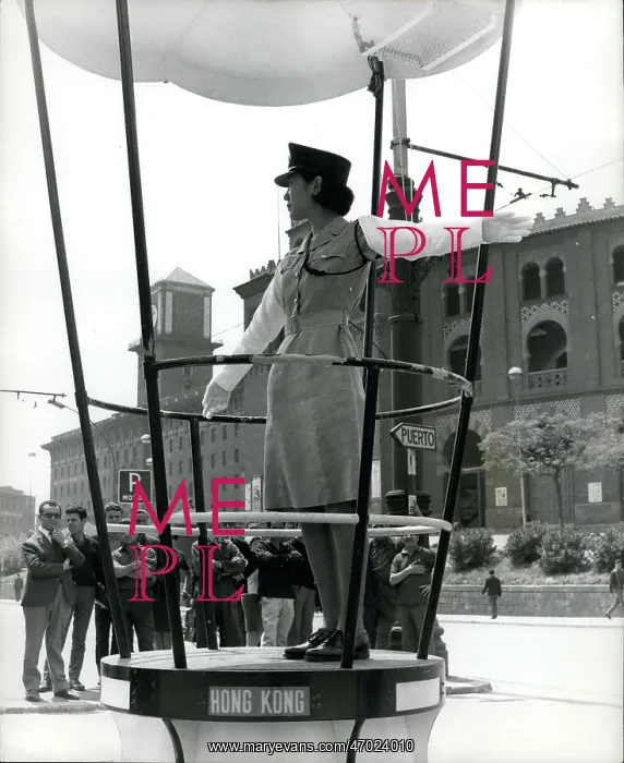 : China. Jun. 03, 1966 - Policewoman Directs Traffic 10, 000 Miles From Home : China. Jun. 03, 1966 - Policewoman Directs Traffic 10, 000 Miles From Home