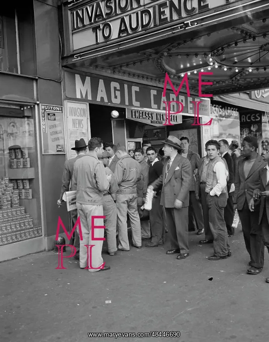 : June 6, 1944 - Times Square and vicinity on : June 6, 1944 - Times Square and vicinity on