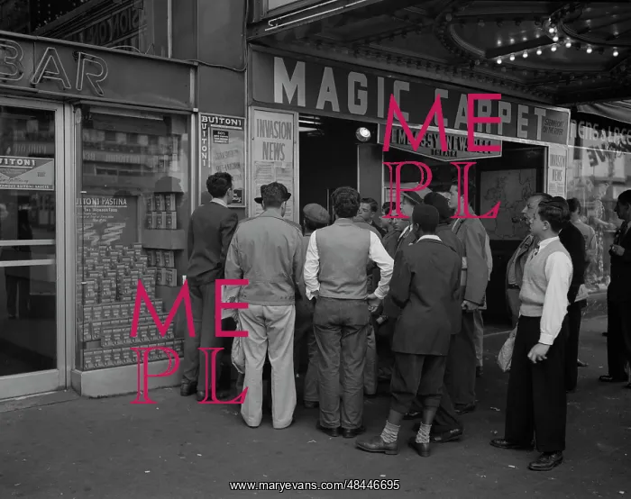 : June 6, 1944 - Times Square and vicinity on : June 6, 1944 - Times Square and vicinity on