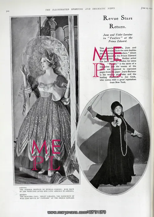 : June Tripp and Violet Loraine : June Tripp and Violet Loraine