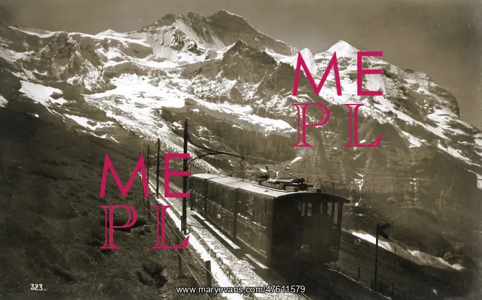  : Jungfrau with train, Switzerland