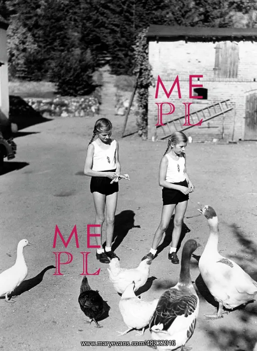: Jungmaedel in the country, 1938 : Jungmaedel in the country, 1938
