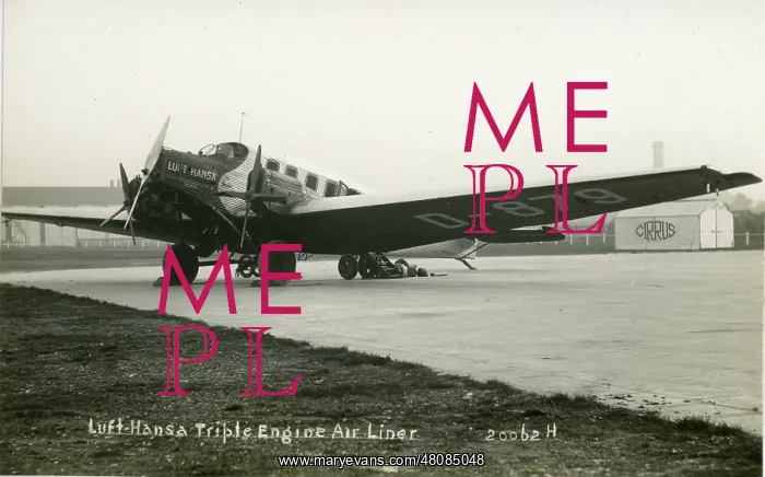 : Junkers G24, D-879, Pluto, of Luft Hansa : Junkers G24, D-879, Pluto, of Luft Hansa
