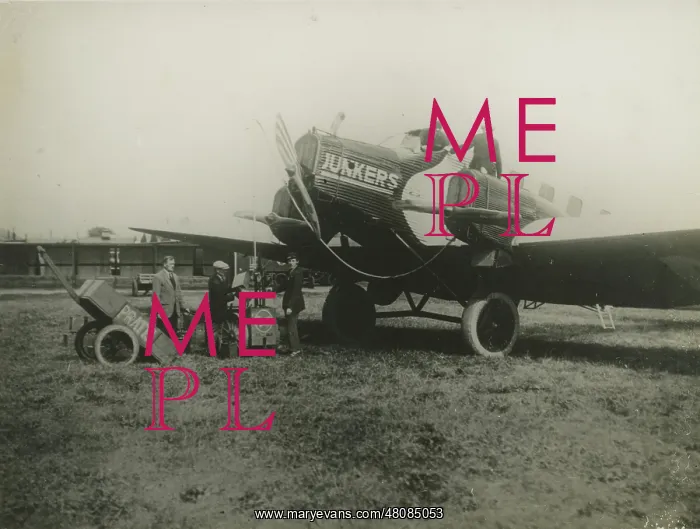 : Junkers G24. Handwritten caption on back of photograph ? : Junkers G24. Handwritten caption on back of photograph ?